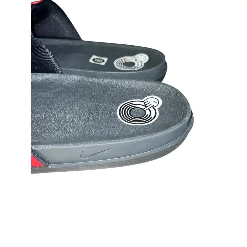 Nike Ohio State Buckeyes Slide Sandals Men 9 Nike Offcourt DD0534-001 OSU NEW